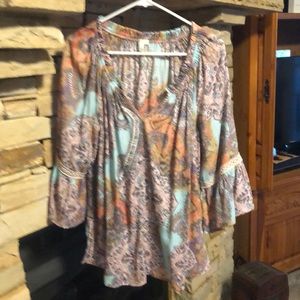 Ladies Spense shirt floral print size large